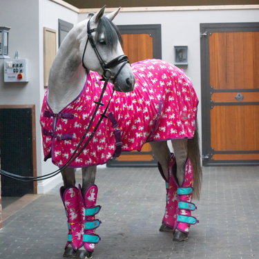 Hot Pink Unicorns Fleece